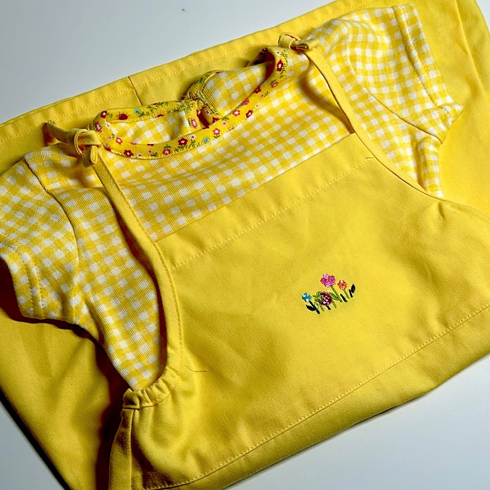 Vintage Marks & Spencer Yellow Dress Size 2-3 years